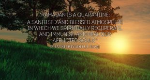 Ramadan is a Quarantine