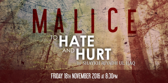 MALICE: TO HATE & HURT